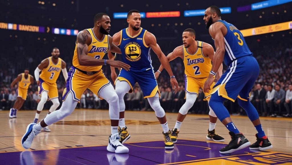 Golden State Warriors vs Lakers Match Players